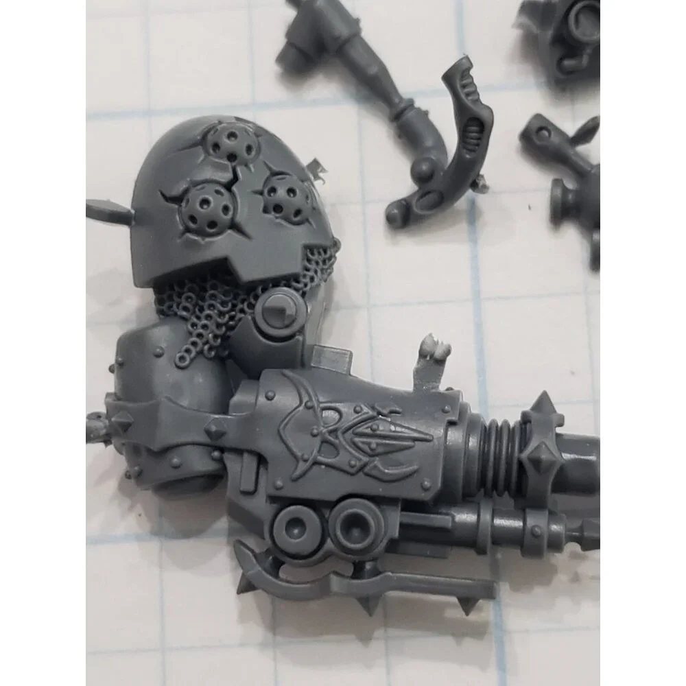Warhammer 40k Death Guard Bits Lord of Virulence Terminator Plague Spewer w Hand - Picture 4 of 5